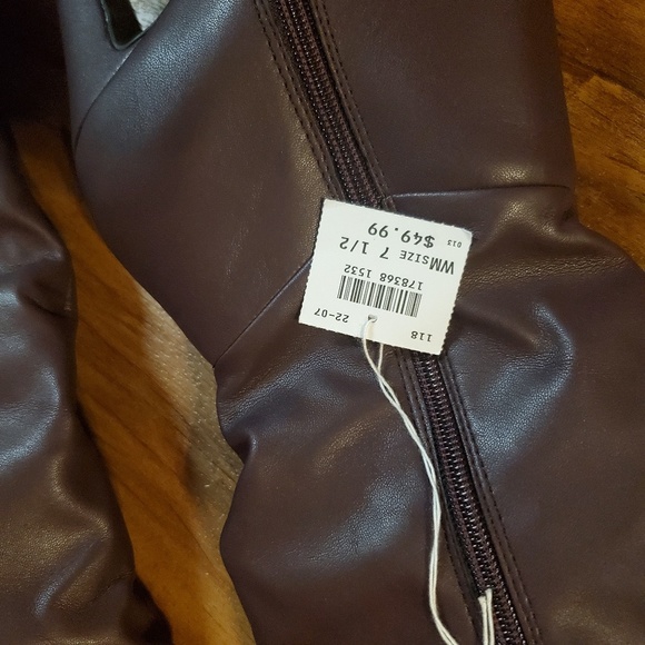 Christian Sirano Black Violet Tall Slouch Boot - Picture 2 of 7